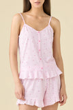 Pigiama donna estivo in cotone vichy