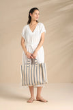 Borsa con chiusura zip articolo stripes