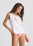 Top con strass