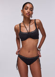 Bikini top con ferretto e slip Liujo