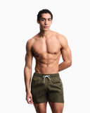 Costume shorts ricamo logo impunturato