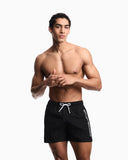 Costume shorts ricamo logo impunturato