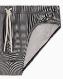 Costume slip stampa a righe