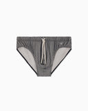 Costume slip stampa a righe