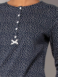 Pigiama serafino POIS blu