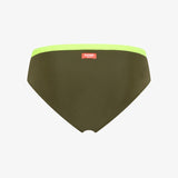 Slip mare in nylon verde militare