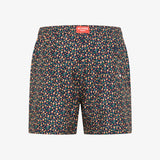 Shorts mare con stampa blu navy