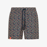 Shorts mare con stampa blu navy
