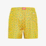 Shorts mare con stampa giallo