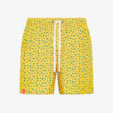 Shorts mare con stampa giallo