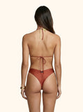 Bikini Me Fui Triangolo con Slip Americano fisso Red Clay