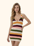 Vestito corto Donna Me fui Multicolor