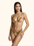 Bikini Donna Me fui Triangolo con Slip fisso Rosa