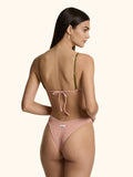 Bikini Donna Me fui Triangolo con Slip fisso Rosa