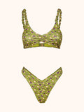 Bikini Donna Me fui Top con Slip Americano fisso Fantasia