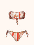 Bikini Donna Me fui Fascia con Slip regolabile Fantasia