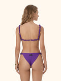 Bikini Donna Me Fui Triangolo con Slip Fisso Viola
